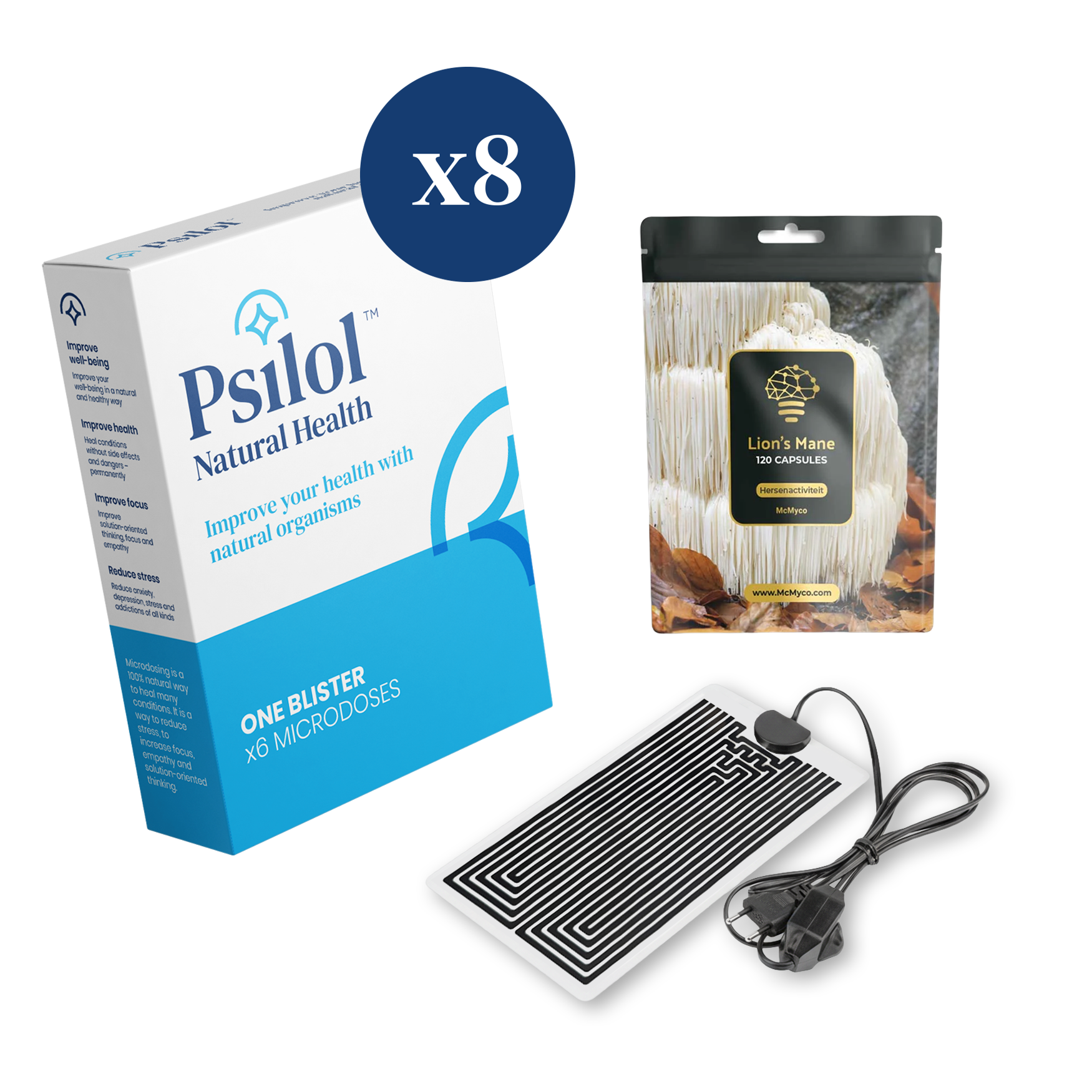 Brain Boost Microdosing (2 Monate) + Lions Mane Heilpilzkapseln – Bild 1